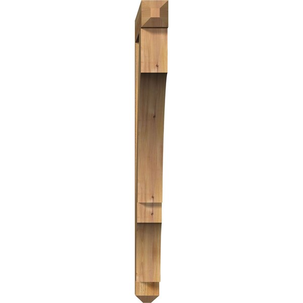 Balboa Craftsman Rough Sawn Bracket, Western Red Cedar, 4W X 40D X 48H